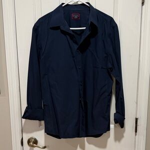 UNTUCKit Men's Navy Casual Button Down Shirt
